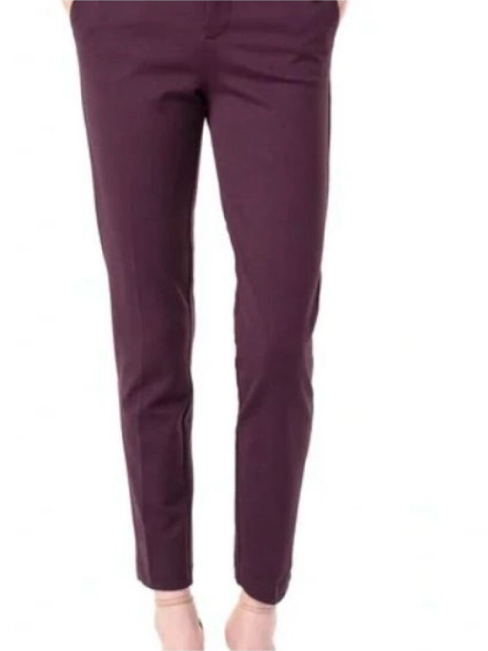 Liverpool Los Angeles kelsey Trouser knit ankle Pants in aubergine size 10p